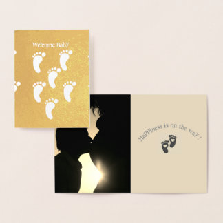 Cartão de Foil de Boas-Vindas