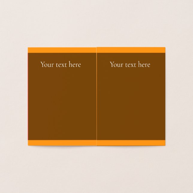 Cartão de Foil de outono (Interior)