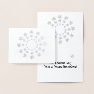 Cartão de folha - Átomos em Círculos Concentrados