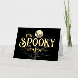 Cartão de Folha de Estação Spooky