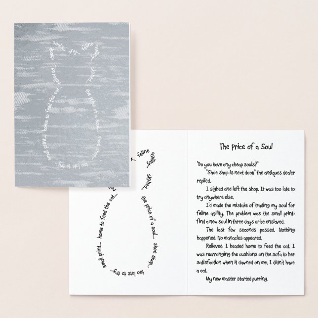 Cartão de Folha de Estória de Cat (Exibição)