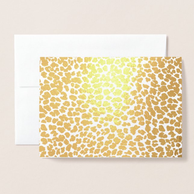 Cartão de Folha de Impressão Leopardo (Frente com envelope)