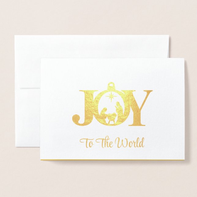 Cartão de folha de Natal (Frente com envelope)