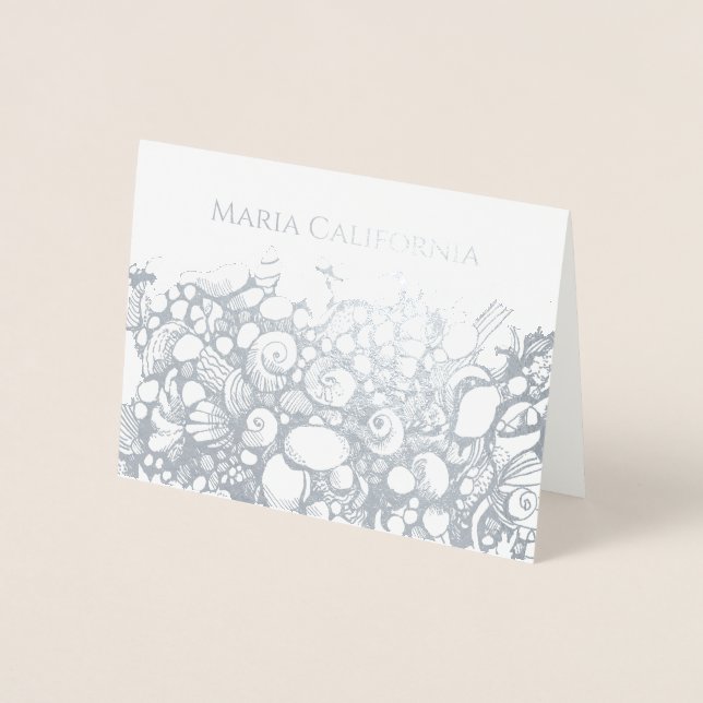 Cartão de folha prateada (Frente)