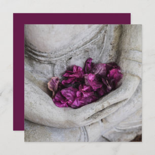 CARTÃO DE FOLHA ÚNICA: BUDHA + SANGUE