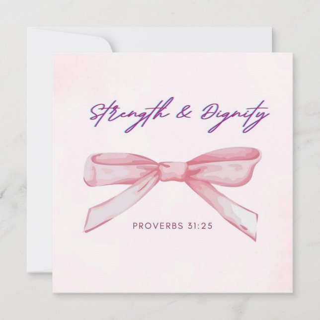 Cartão de Força e Dignidade / Cartão Postal Coquet (Frente)