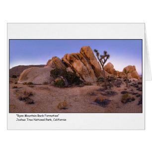 Cartão De "formação de rocha da montanha Ryan "