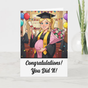 Cartão de Formandos de Gravidez Engraçado