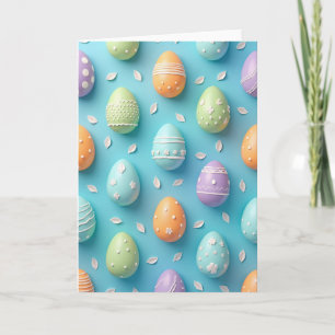 Cartão de Formas Decoradas com Pastel