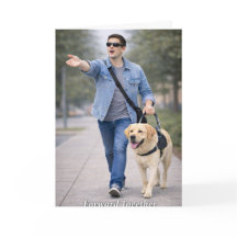 Cartão de Formatura da Equipe de Cão-Guia 'Juntos 