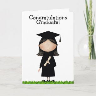 Cartão de Formatura de Menina - Cartão de Felicita
