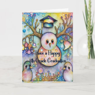 Cartão de Formatura do 8º Ano do Boneco de Neve