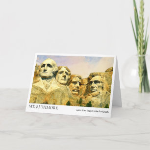 Cartão de Formatura do Monte Rushmore – Citação de