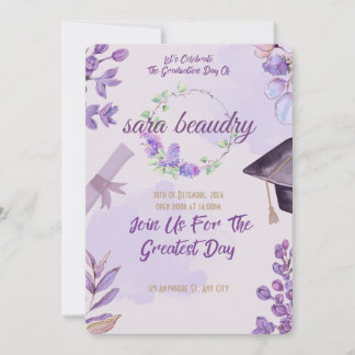 cartão de formatura moderno