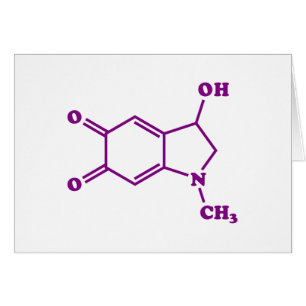 Cartão de Fórmula Química Molecular Adrenocromátic