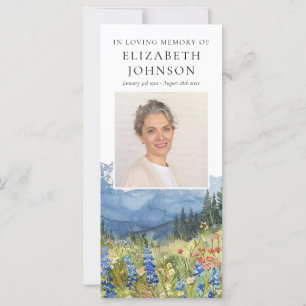 Cartão de Foto com Poema de Oração Memorial de Fun