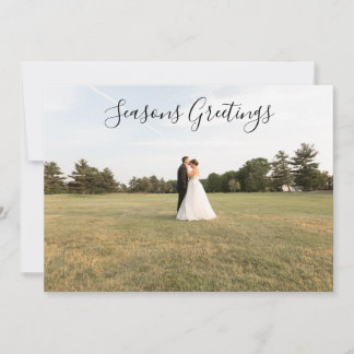 Cartão de Foto com Script de Boas Festas