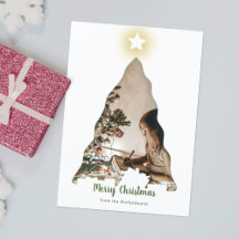 Cartão de Foto da Árvore de Natal
