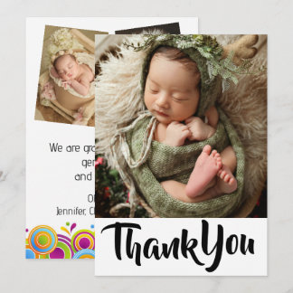 Cartão de Foto de Agradecimento Personalizado para