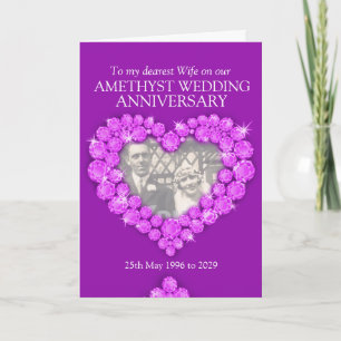 Cartão de foto de aniversário de casamento de amet