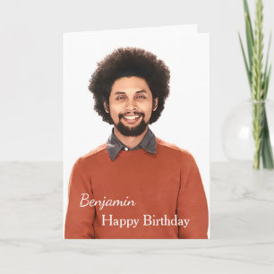 Cartão de Foto de Aniversário Personalizado