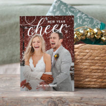 Cartão de Foto de Ano Novo Feliz e Turbulento