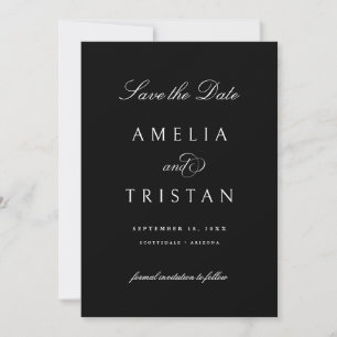 Cartão de Foto de Anúncio de Data de Casamento com