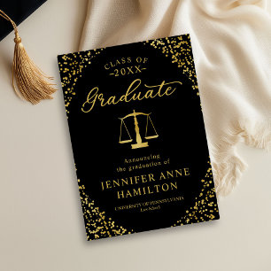 Cartão de Foto de Anúncio de Formatura na Faculdad