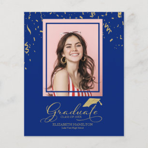 Cartão de Foto de Anúncio de Graduado Orçamento Gr