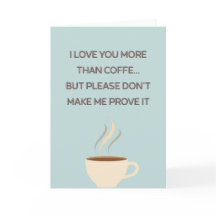 Cartão de Foto de Café Engraçado do Dia das Mães
