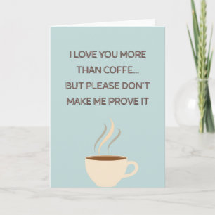 Cartão de Foto de Café Engraçado do Dia das Mães