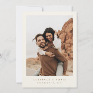 Cartão de Foto de Calendário de Salvar a Data do C