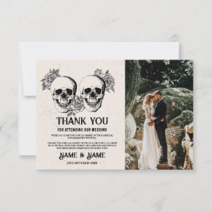 Cartão de Foto de Casamento de Ação de Graças do D