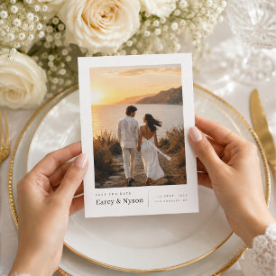 Cartão de Foto de Casamento Golden Coast para Salv