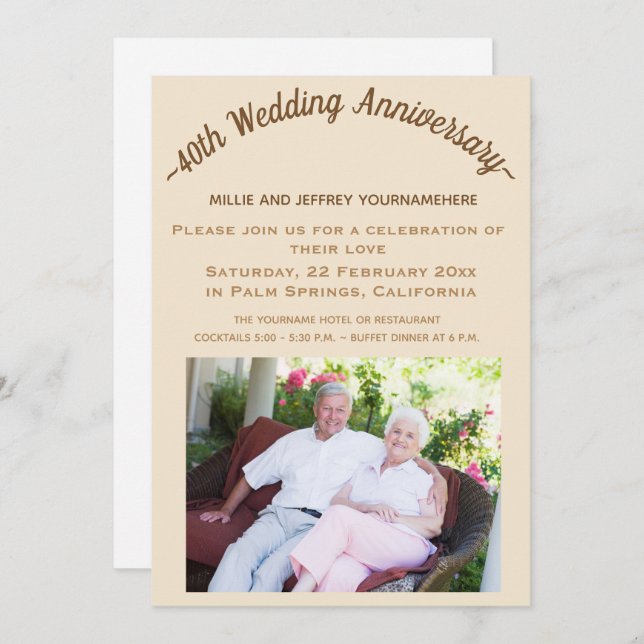 Cartão de Foto de Celebração de Aniversário de Cas (Frente/Verso)