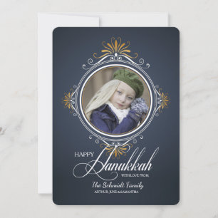 Cartão de Foto de Celebração do Feriado de Hanukka