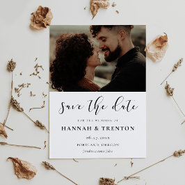 Cartão de foto de design simples e elegante