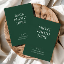 Cartão de Foto de Dupla Face para Convite de Casam