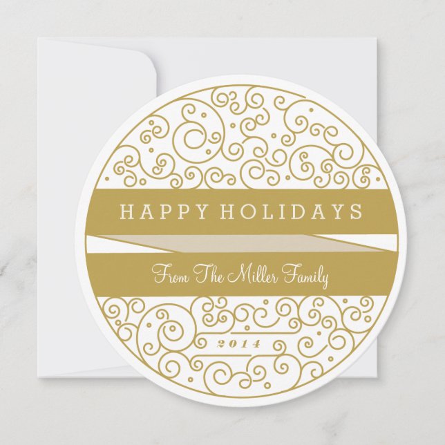 Cartão de Foto de Enfeite de Festa (Frente)