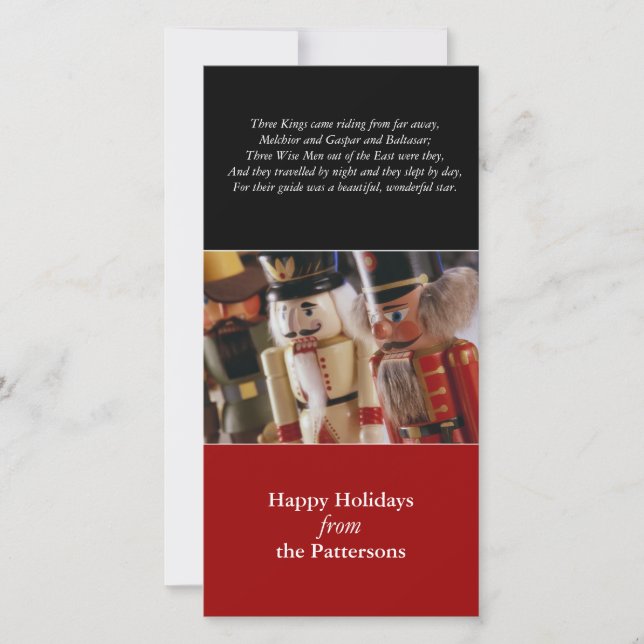 Cartão de Foto de Feriado dos Três Reis (Frente)