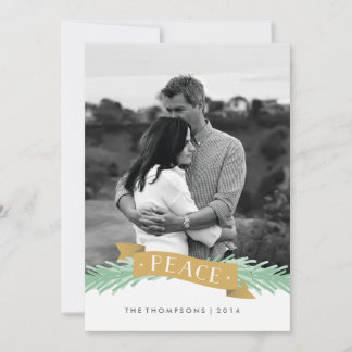 Cartão de Foto de Férias da Fita da Paz