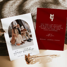 Cartão de Foto de Férias Felizes | Cartão de Natal