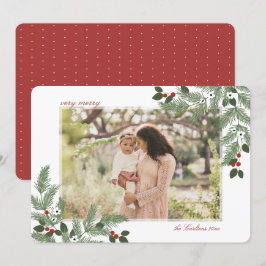 Cartão de Foto de Férias Muito Alegre