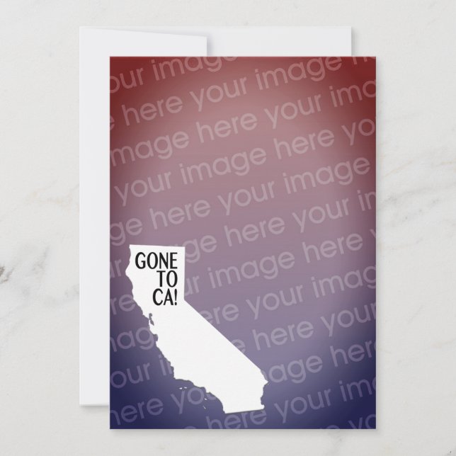 cartão de foto de ida para cali (Frente)