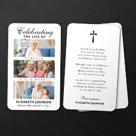Cartão de Foto de Memorial de Funeral de Celebraçã