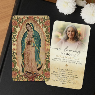 Cartão de Foto de Oração Católica do Funeral de Gu
