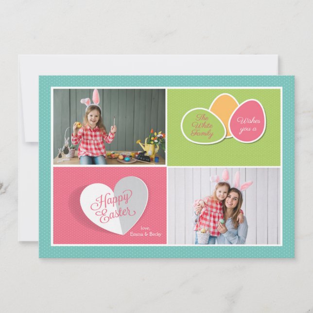 Cartão de Foto de Páscoa (Frente)