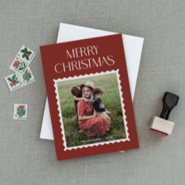 Cartão de Foto de Selo de Feriado