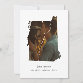 Cartão de Foto de Vermont e New Hampshire Salve a 