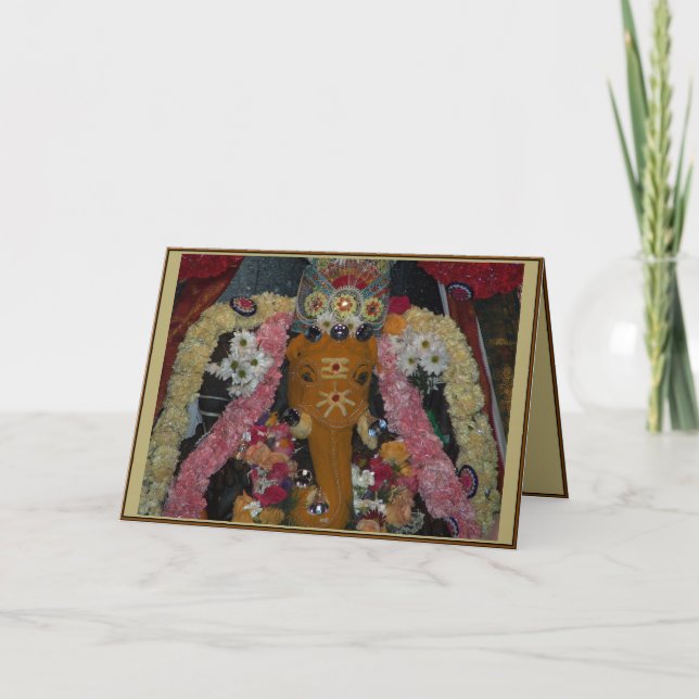 Cartão de Foto Diwali Ganesh (Frente)